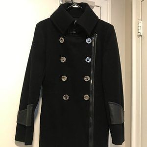 Bedo Wool Coat - Black Sz S, Gently Used